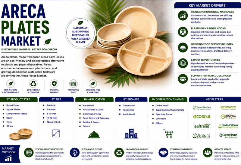 Areca Plates Market Projected to Reach $2.08 Billion by 2035 as Global Plastic Bans Create a Permanent Demand Floor