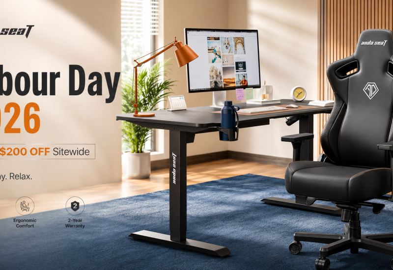 AndaSeat Marks Labor Day 2026 With Kaiser 3E and Xtreme Focus as Desk Jobs Remain Highly Sedentary